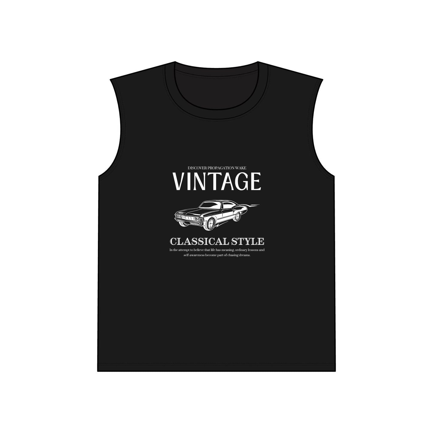 Vintage Classic Style Jersey Muscle Tank, Retro Sleeveless Shirt, Vintage Car Graphic Tee, Casual Summer Top, Gifts for Car Lovers
