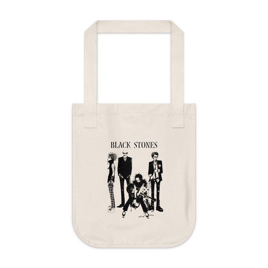 Nana Inspired Organic Tote Bag, Black Stones Tote Bag, Eco-Friendly