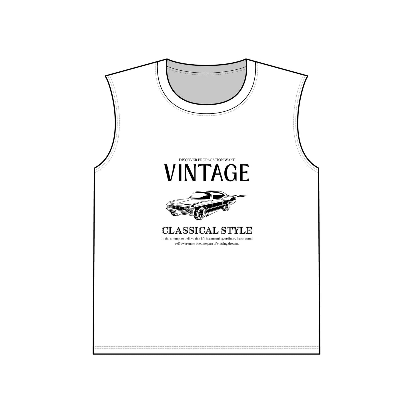 Vintage Classic Style Jersey Muscle Tank, Retro Sleeveless Shirt, Vintage Car Graphic Tee, Casual Summer Top, Gifts for Car Lovers